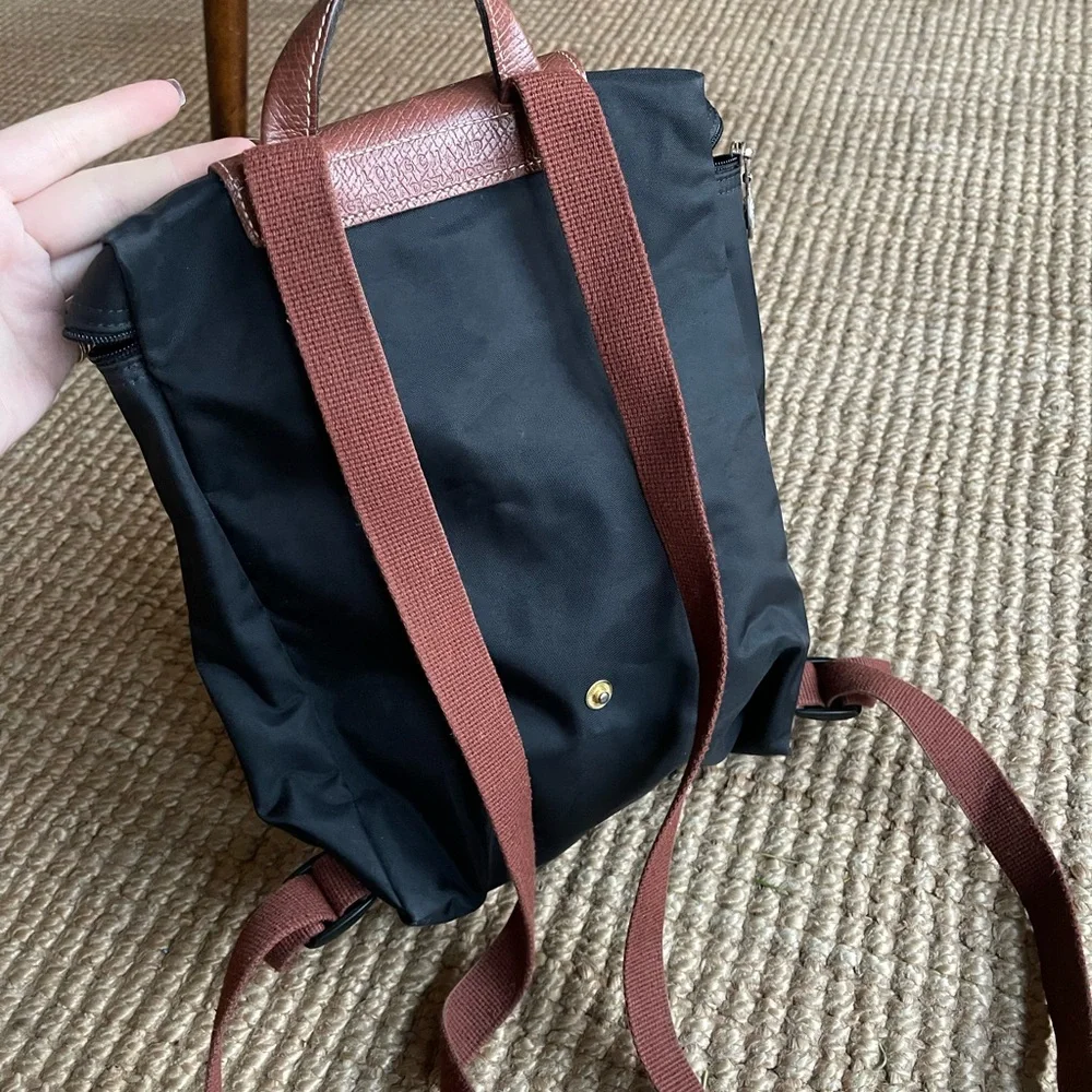 Longchamp Black and Brown Women's Backpack - Picture 2 of 6